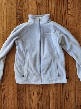 Columbia Light Blue Fleece Jacket - Columbia Sportswear
